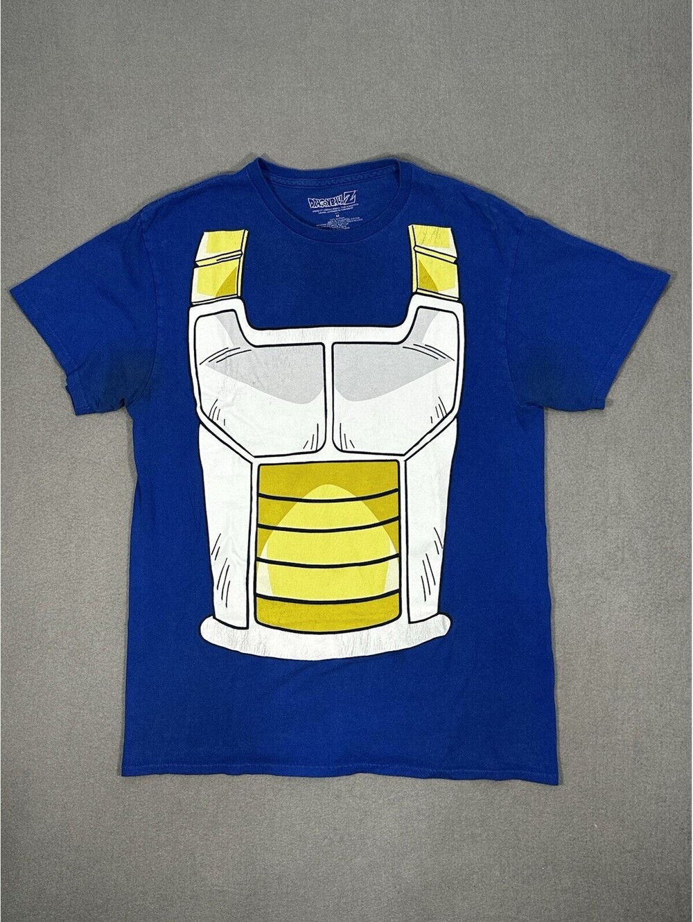 Dragon Ball Z Vegeta Armor T Shirt Blue Anime Graphic Men’s Medium
